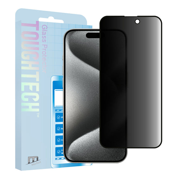 Movfazz ToughTech Full Cover Privacy Glass Protector (iPhone 15 Series)