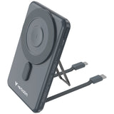 Verbatim 5 in 1 Charge 'n' Go 5000mAh Power Bank (Magnetic Wireless + Lightning + USB-C Cable) (CCC Certification)