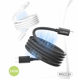 Mangotek 240W USB-C to C Magnetic Charging Cable (1M)