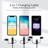 Mangotek 3-in-1 Charging & Sync Cable (USB-A to Micro / Lightning / USB-C)