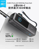 Anker ZOLO A1695 Power Bank - 25,000mAH, 165W w/Cables Powerbank