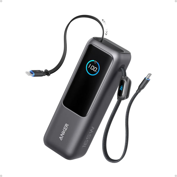 Anker ZOLO A1695 Power Bank - 25,000mAH, 165W w/Cables Powerbank