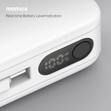 Momax 1-Power Vital+ 10000mAh Built-In Lightning & USB-C Cable (CCC Certification)