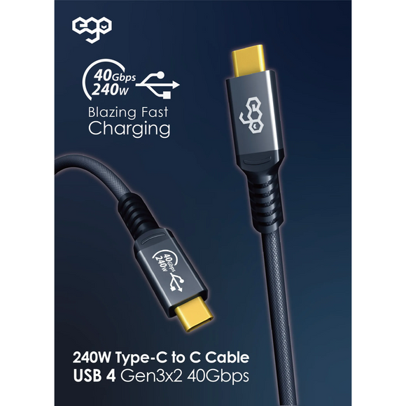 EGO Wiry Max 240W Type-C to C - USB4.0 Cable