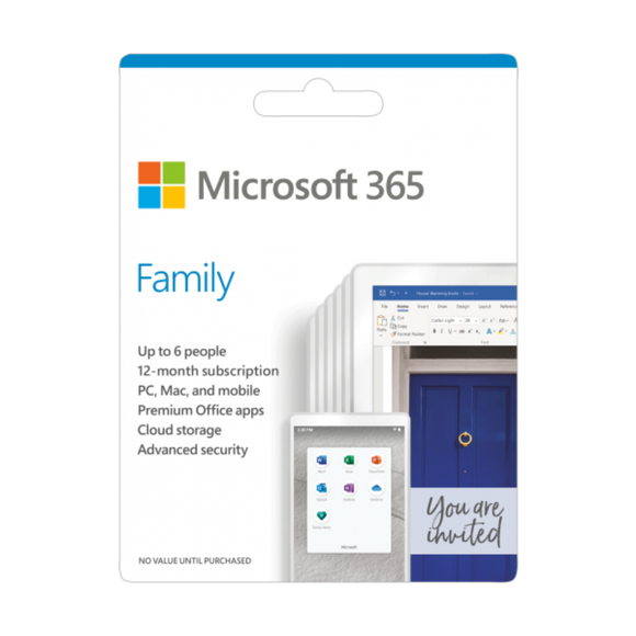 Microsoft 365 Family (12-Months Subscription) (ESD - License)