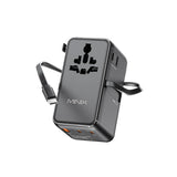 Minix TP100 100W Travel Adapter w/ Retractable Cable