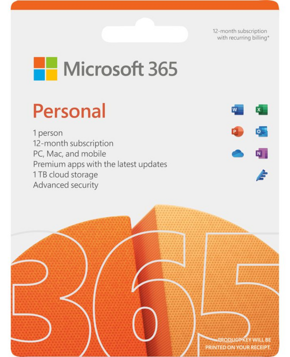 Microsoft 365 Personal (12-Months Subscription) (ESD - License) (List Price MOP558)