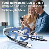 Minix TP100 100W Travel Adapter w/ Retractable Cable